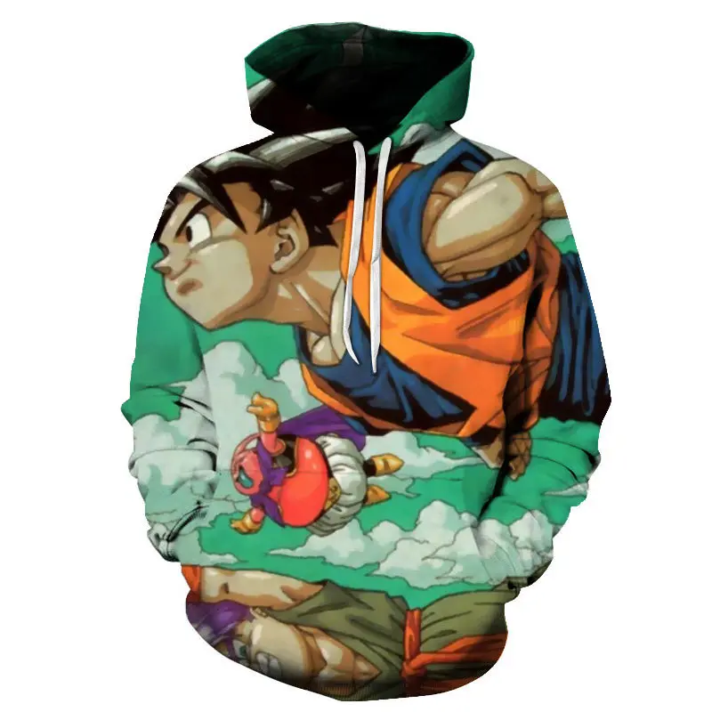2020 Горячая стильная анимация Dragon ball z 3D цифровая печать Повседневная Толстовка