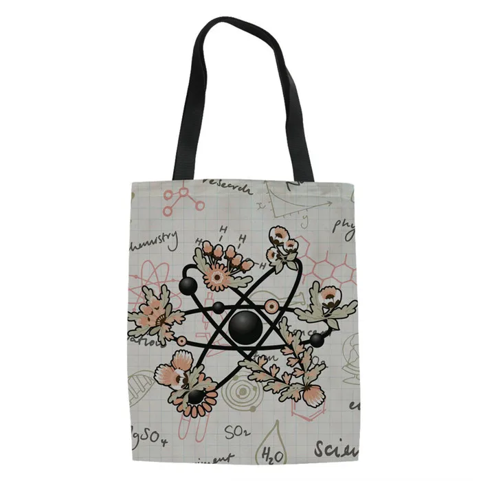 THIKIN пастель мультфильм химия печать многоразовая хозяйственная сумка женская ежедневная Сумка Складная Сумка-тоут сумки женские сумки на плечо