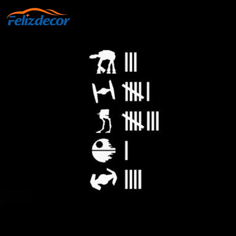 Black/Silver Keeping Score Car Rear Window Vinyl Sticker Decor Hit Accident Count Humour Joke Car Sticker Decoration C363 - Image 3
