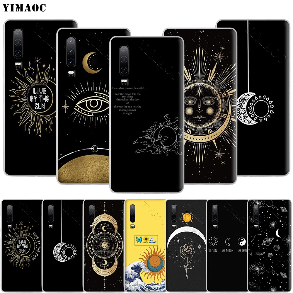 YIMAOC Луна и солнце эстетический чехол для телефона Huawei P8 P9 P10 P20 P30 Lite Pro P Smart Z 2018 2019 |