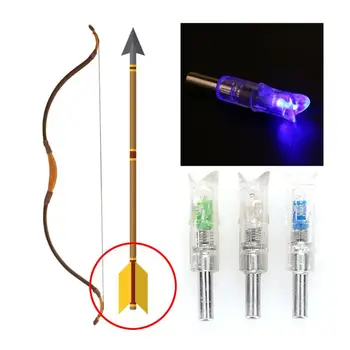

Hard 3 Colors 3pcs Training Bow Bowstring Arrow Nock Tail Light Hunting Arrow Shooting Archery Field Arrow Nock Dress Up Props