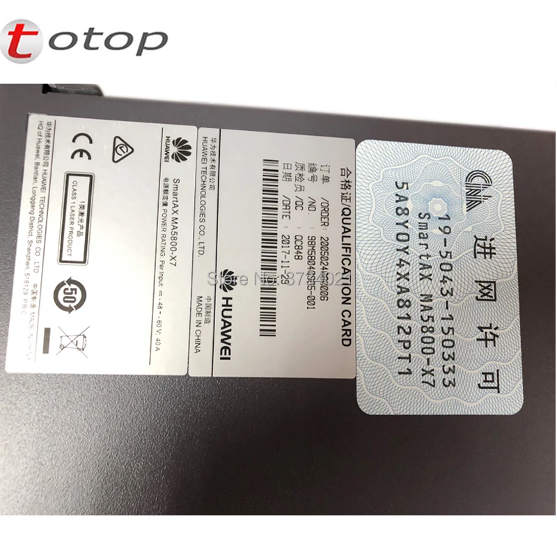 Оригинальный корпус Huawei OLT MA5800 X7 + 2 * MPLA PILA 1 GPHF B C 10GE Opitcal линейный терминал