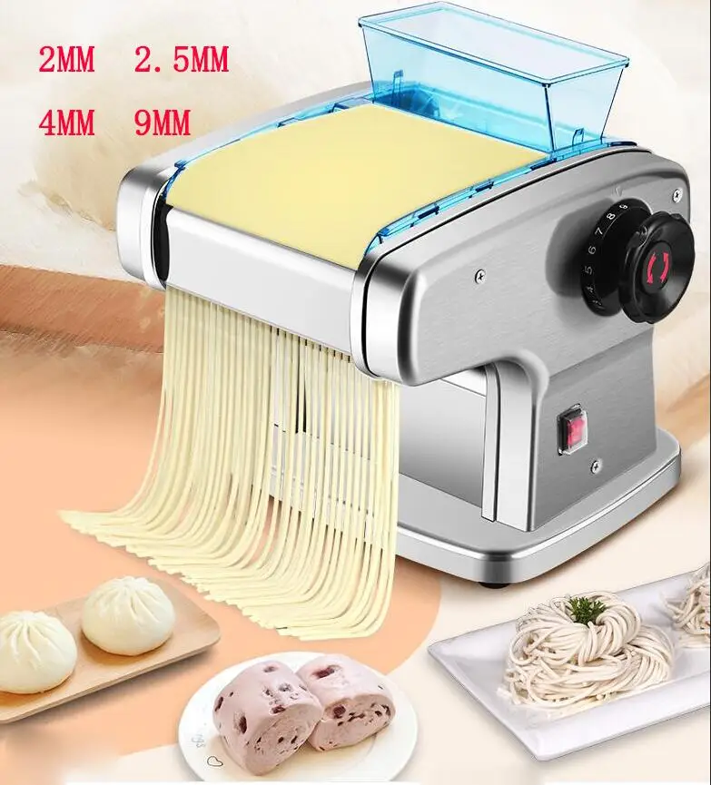  Noodle Machine Home Automatic Noodle Machine Electric  Commercial Noodle Press Stainless Steel Noodle Cutting Machine  Multifunctional Electric Noodle Press,A : Everything Else