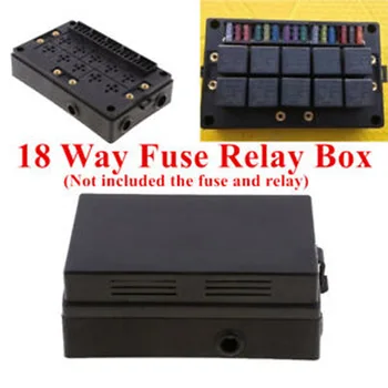 

Parts Fuse Box Black Plastic Relay Socket Dust-proof Replacement Truck