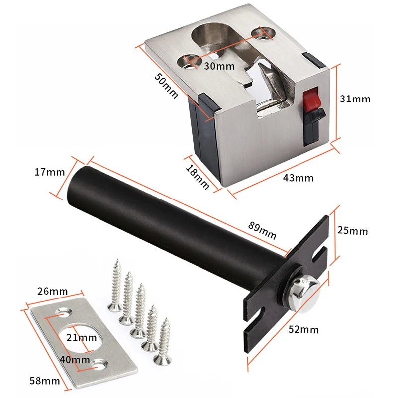 

1 Pcs Stainless Steel Casting Door Security Chain Guard Heavy Duty Gate Latch Safety Door Lock AUG889