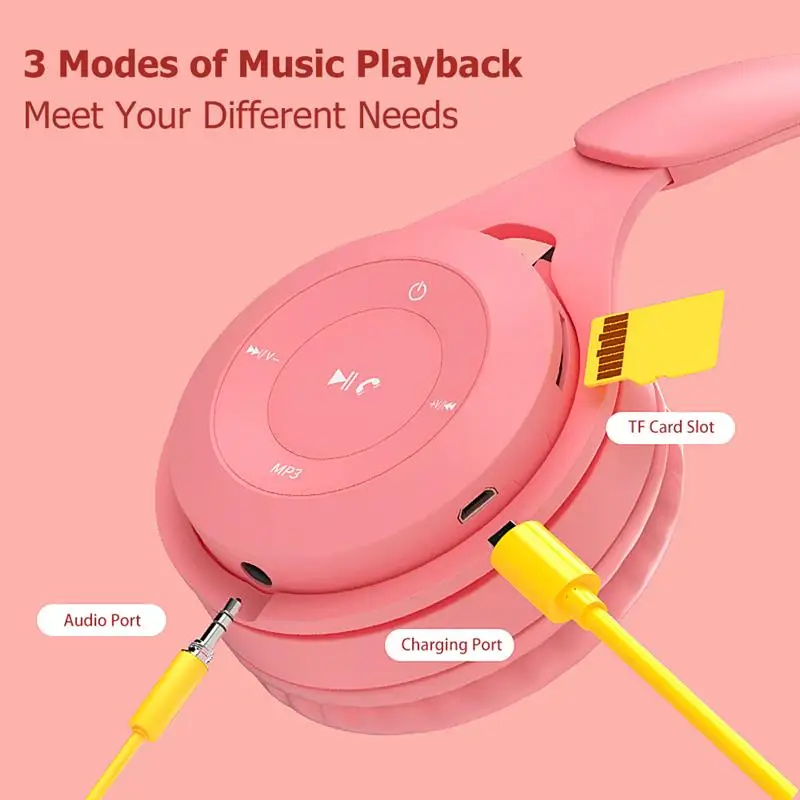 Y08 Over Ear Music Headset Wireless 5 0 Headphones TF Card MP3 Player AUX IN 3 5mm Wired Earphone Hands Free W Microphone