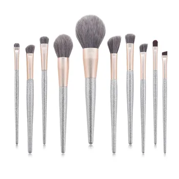 

10pcs Makeup Brushes Powder Brush Eyelash Eyeshadow Brow Make Up Brushes Cosmetic Kit Maquiagem Tools