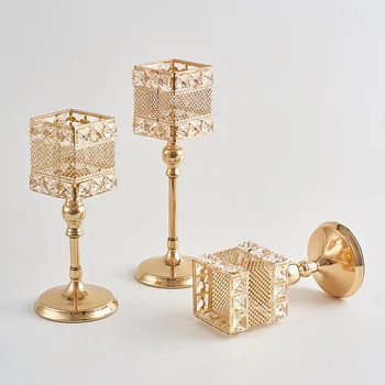 Bougeoir doré vintage 1