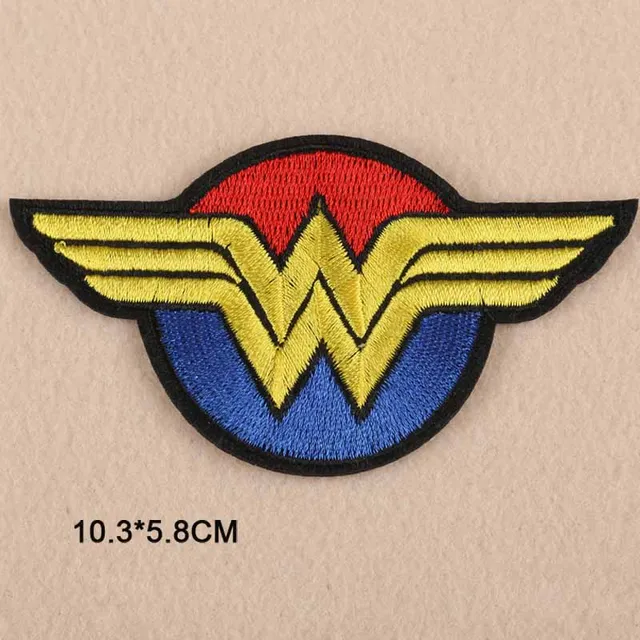 Disney Marvel W Wonder Iron On Embroidered Clothes Patches For Girl Woman Clothing Stickers Garment Wholesale 1