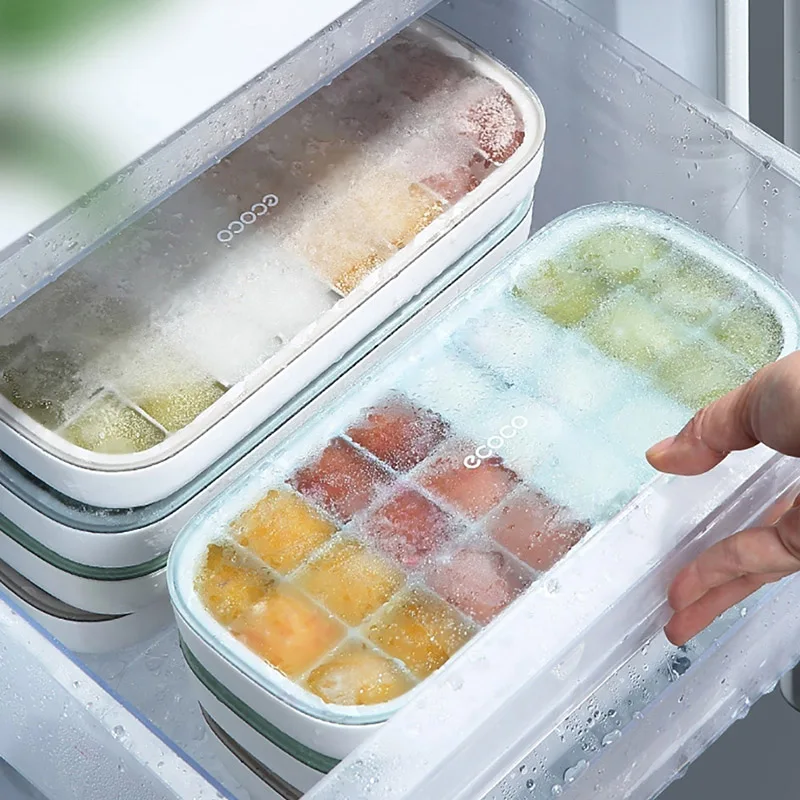 Форма для льда ONEUP домашняя коробка 2020 новый продукт с крышкой силиконовая форма