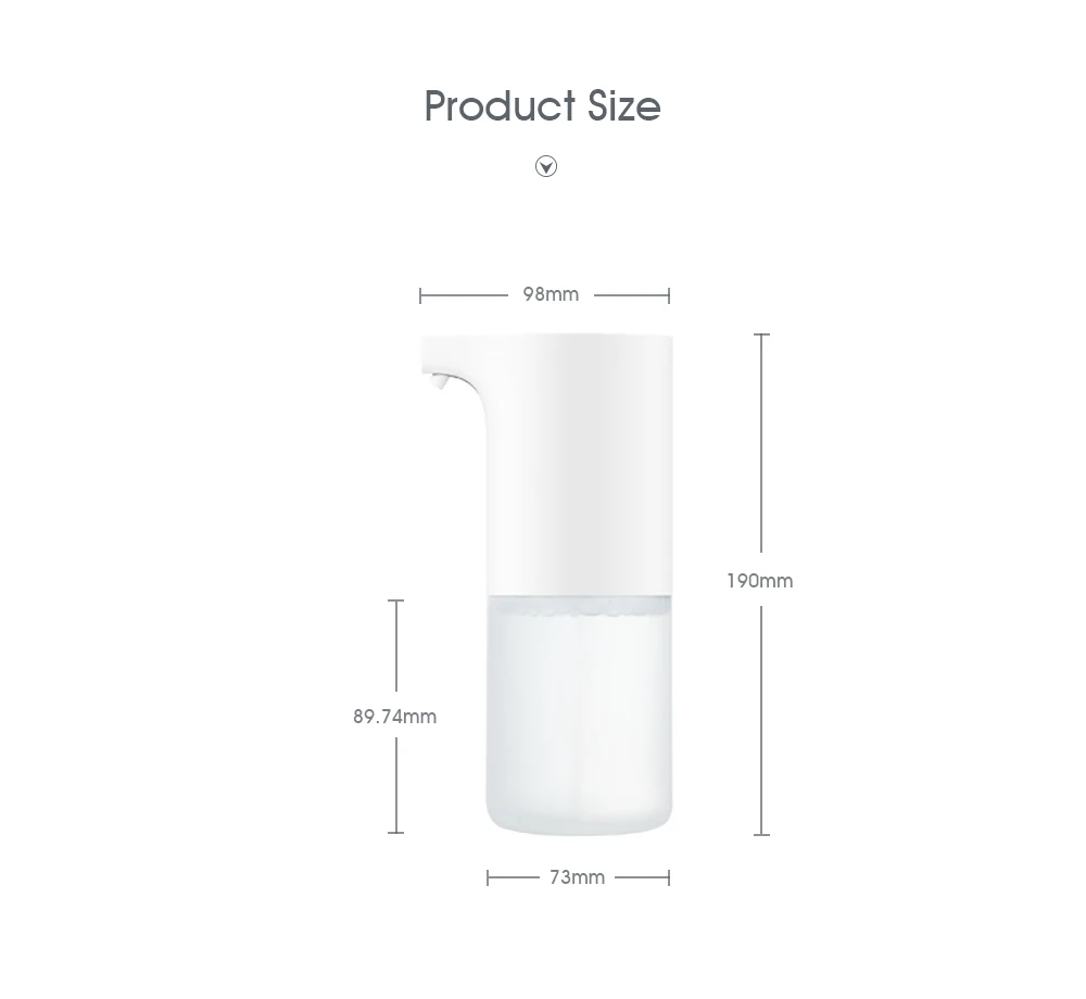 Xiaomi диспенсер для жидкого мыла автоматический индукционный вспениватель для мытья рук инфракрасный датчик для мыла Инфракрасный диспенсер для умного дома
