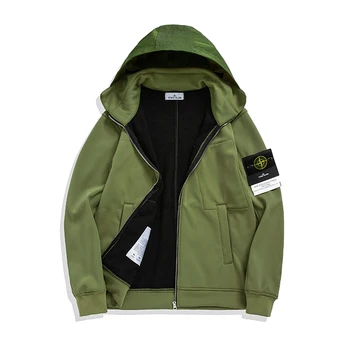 

Winter men's hooded cotton jacket new fashion trendy brand sports hooded zipper jacket casual all-match streetwear size M-2XL