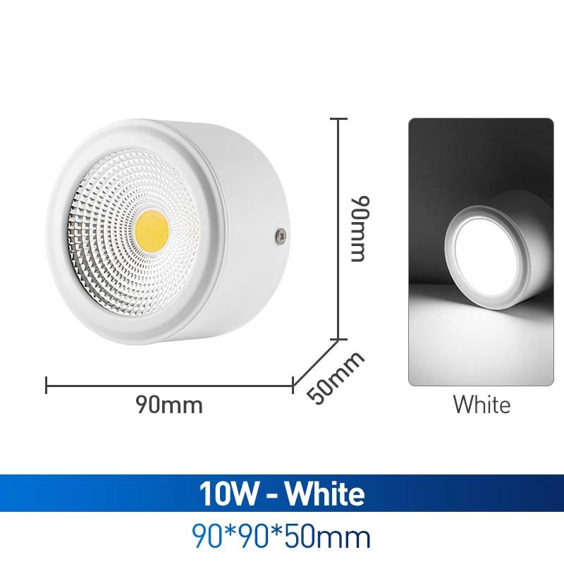 Surface Mounted LED Downlight 10W 15W LED Ceiling Lamps COB Spot Light AC85-265V Needs Driver Indoor Home Decoration Lighting smart downlights LED Downlights