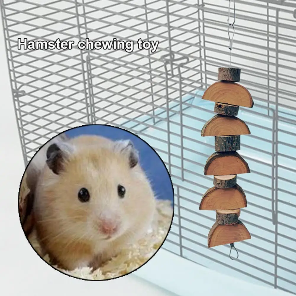 Hamster Toy Fine Workmanship Bite Resistant Natural Pet Hanging Skewers Chew Small Animal Supplies Accessories | Дом и сад
