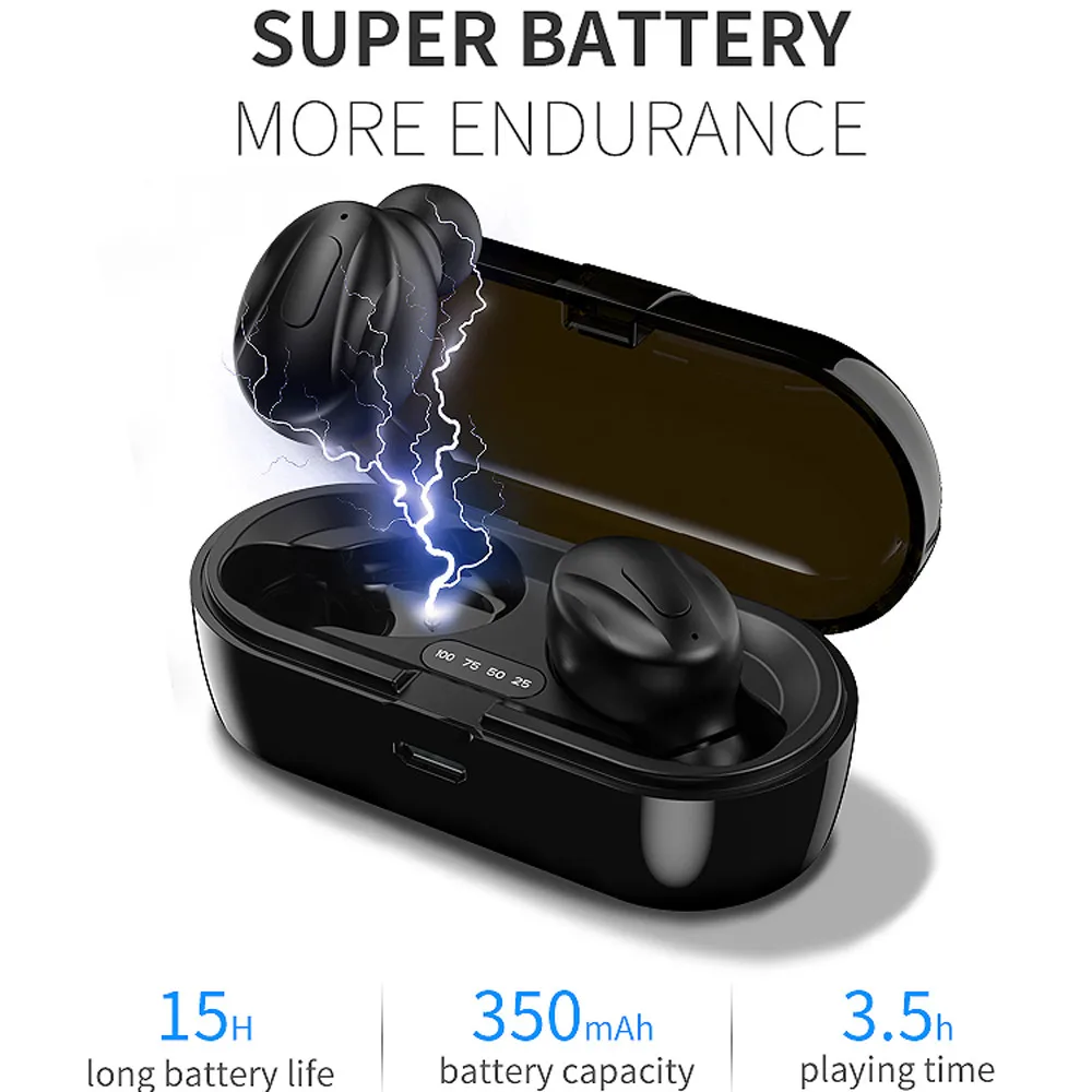 TWS 5.0 Bluetooth earbuds 9D Stereo Earphone Wireless Earphones Waterproof Earphones Sport Handsfree headphone XG13  iphone