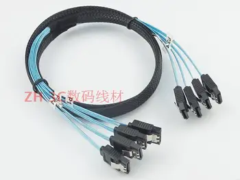 

The Server Uses 4 6 Loaded SATA3.0 Data Cables SATA III to Support 6G Connected to Solid State Hard Disk 1 Meter 50CM