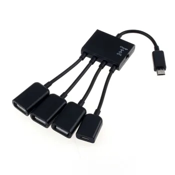 

4 Port Micro USB Power Charging OTG HUB Cable For Smartphone Table