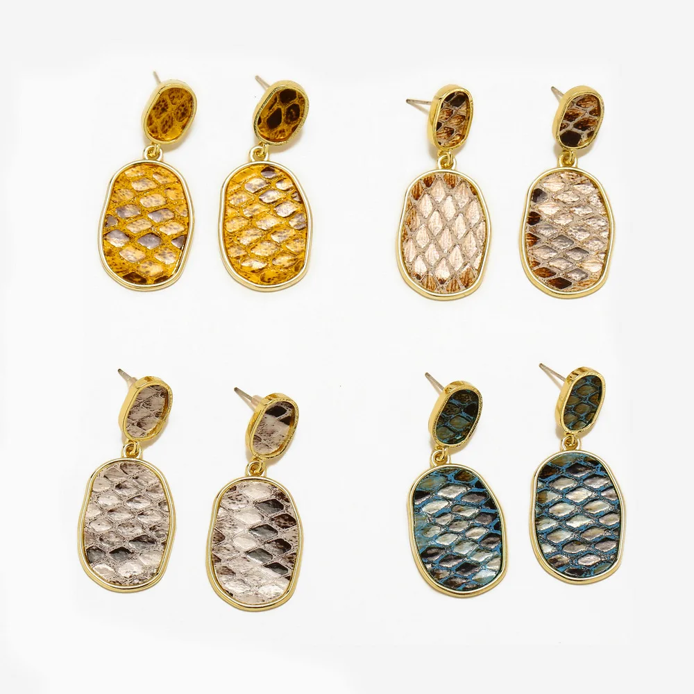 

Doreen Box Fashion Retro Stud Earrings Fish Phosphorus Snake Stitching Rarrings Creative Accessories For Women Jewelry,1 Pair