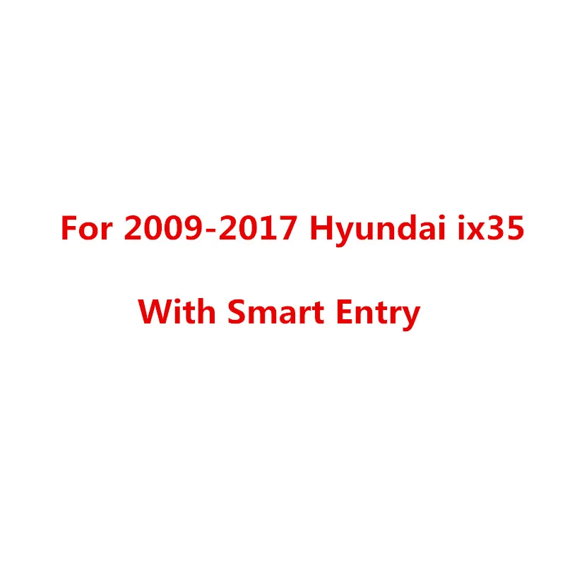 For Smart Entry Наклейка на дверные ручки автомобиля из углеродного волокна для hyundai IX35 2009 2010 2011 2012 2013 формовочная отделка - Цвет: For Smart Entry