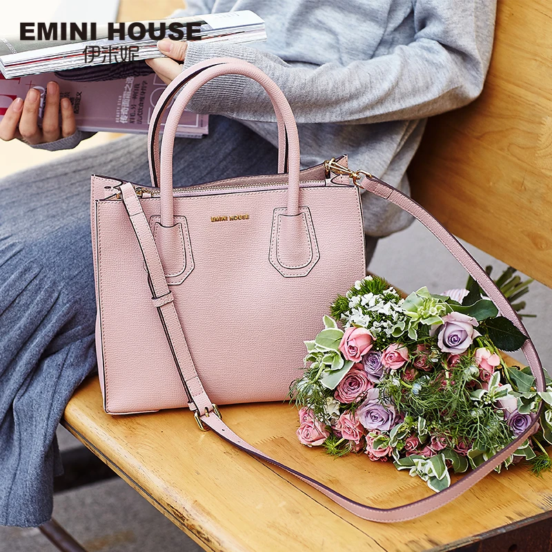 EMINI HOUSE сумка-тоут из спилка, роскошные сумки, женские сумки, дизайнерские женские кожаные сумки, сумка через плечо, сумки-мессенджеры