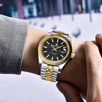 

2020 PAGANI DESIGN Brand Mechanical Automatic Watches Men Waterproof Gold Black Full Steel Sports Clock Watch Relogio Masculino
