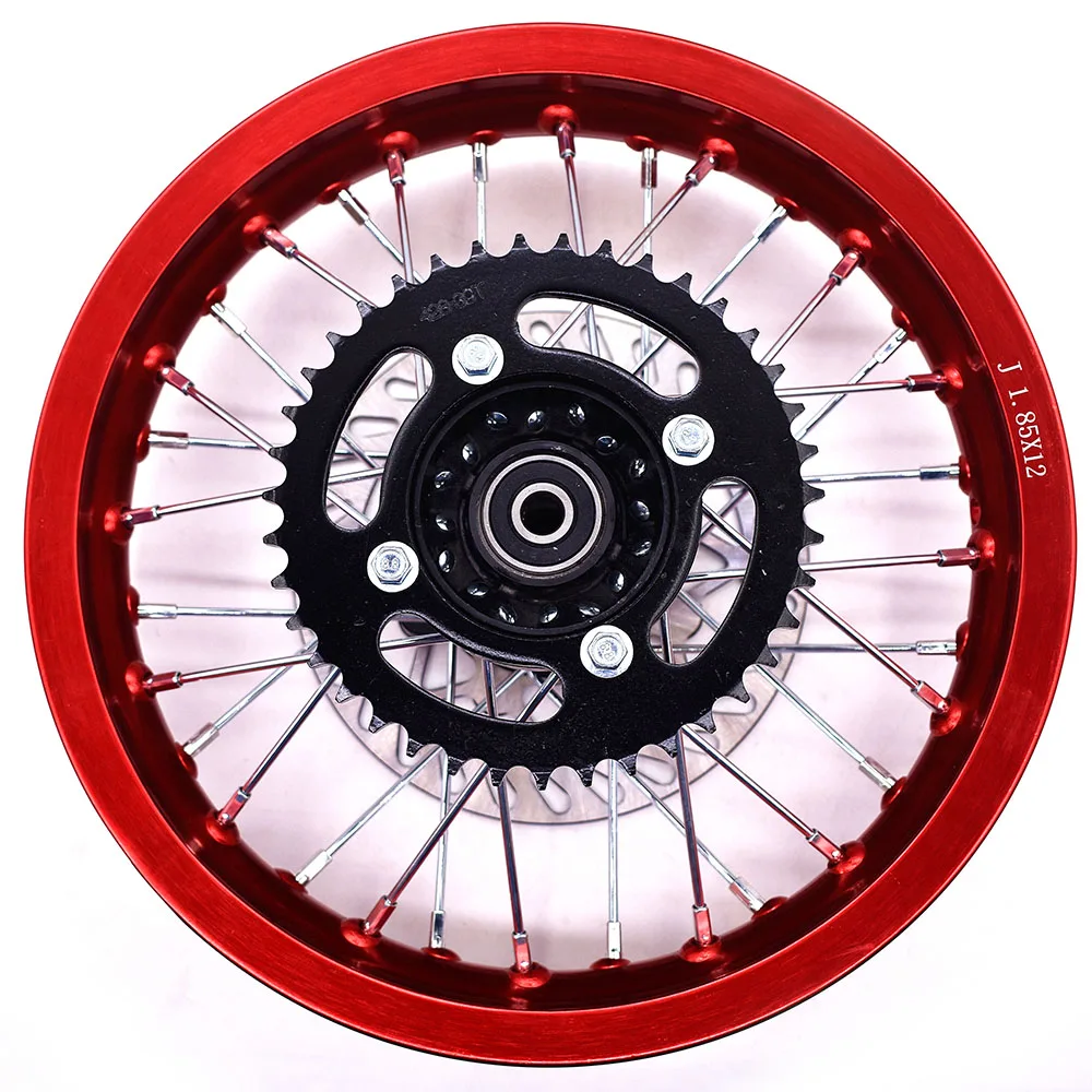 1.40-14 inch Front 1.85-12 inch Rear Rims Aluminum Alloy Wheel sprocket Disc Brake For KLX CRF Kayo BSE Dirt Pit Bike Motorcycle - Image 6