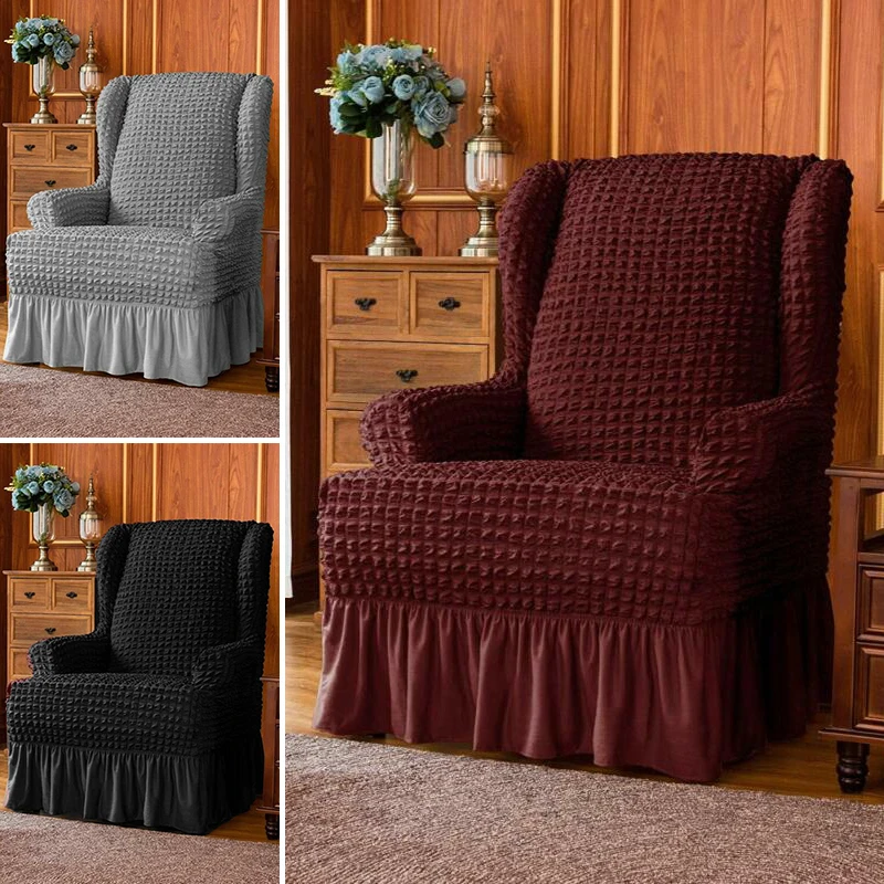 1x Wingback Чехол для стула протектор чехол стрейч юбка стиль грязестойкий