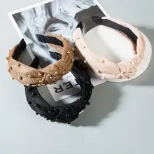 

Beautiful Headband Exquisite Hair Accessories Faux Pearl Decor Headband Head Hoop Hair Hoop