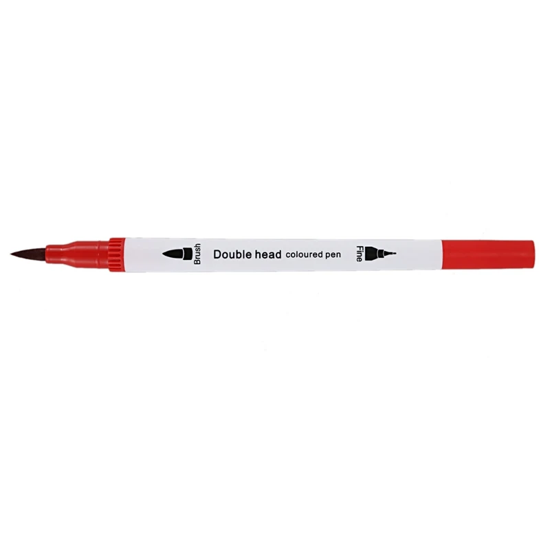 Двойной наконечник ручки-щетки художественные маркеры кисть тонкий наконечник цветные ручки набор для взрослых книжка-раскраска журнал