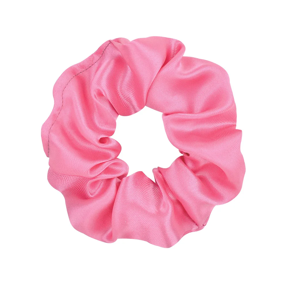 3.9 inch Women Silk Scrunchie Elastic Handmade Multicolor  Hair Band Ponytail Holder Headband Hair Accessories bandana