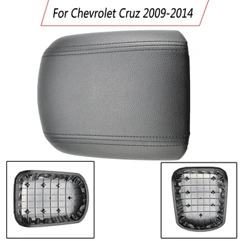 

Center Console Storage Box Lid Cover Car Armrest Leather Latch Cover For C hevrolet Cruz 2009-2014