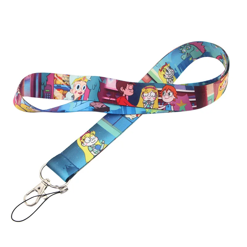PC230 звезда бабочка брелок Lanyards держатель удостоверения личности ID карты пройти тренажерный зал мобильный телефон USB бейдж держатель ключевой ремень