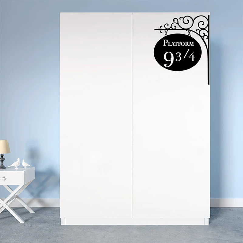 Harry Movie Magic Platform 9-3/4 Vinyl Wall Stickers Removable Hollow Out Wallpaper For Kids Rooms Home Mural Potter Decoration Harry Movie Magic Platform 9-3/4 Vinyl Wall Stickers Removable Hollow Out Wallpaper For Kids Rooms Home Mural Potter Decoration