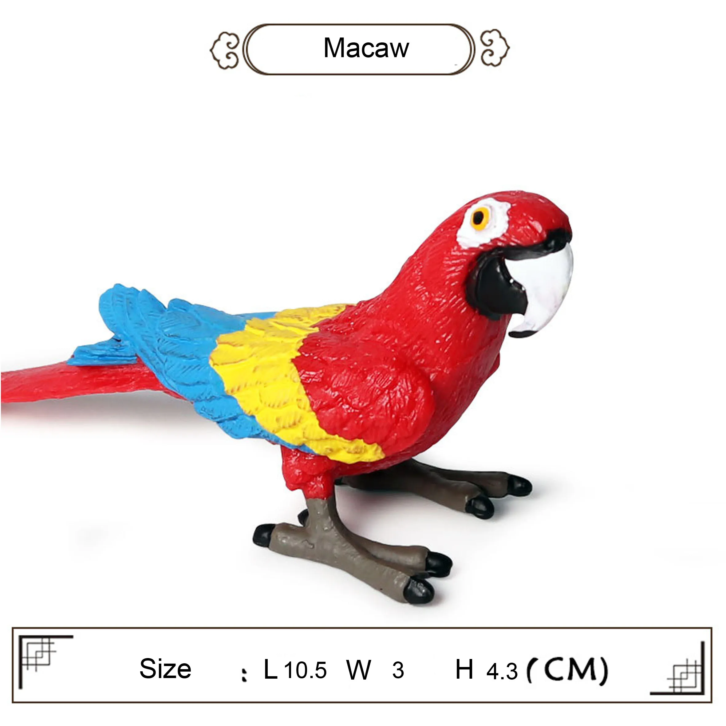 1set5pcs смешанные цвета Твердые реалистичные Macaws попугай фигура птиц Популярные горшечные растения украшения Дети Лучшие дикие животные подарки для вечерние