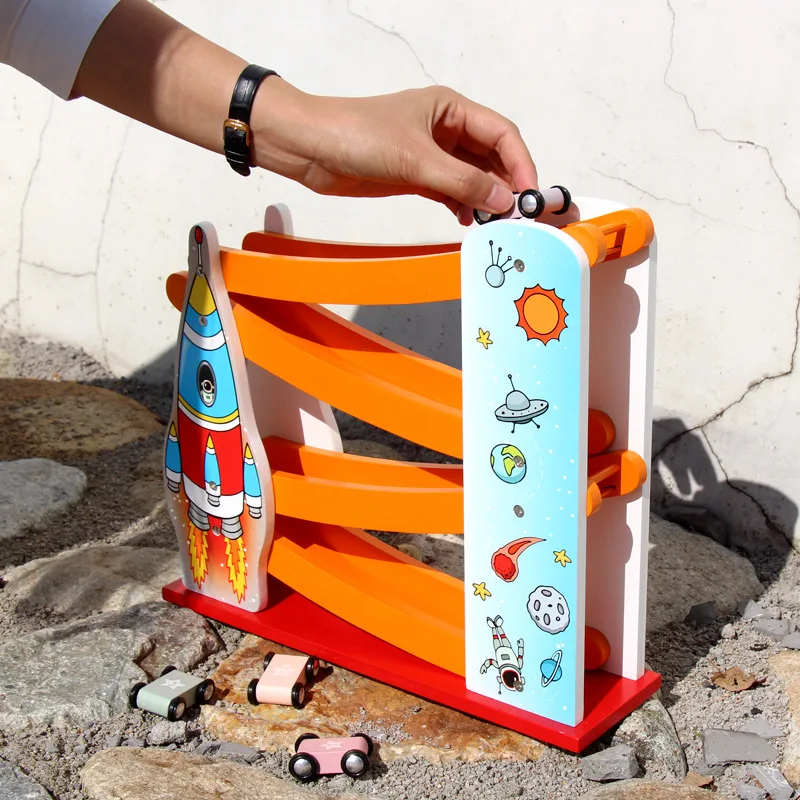 

Universe Gliding Rail Car Toy Boy 1-2-3-Year-Old 6 a Year of Age Children'S Educational Car Baby Rail Car