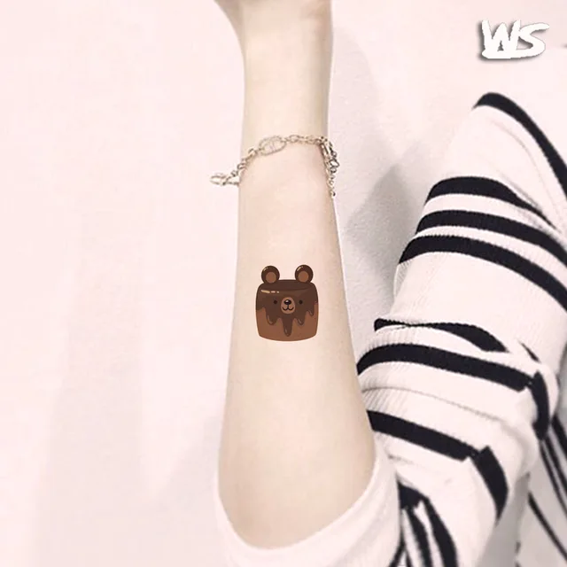 New original cartoon baking cake series of children's tattoos dessert environmental protection to put custom tattoos 4