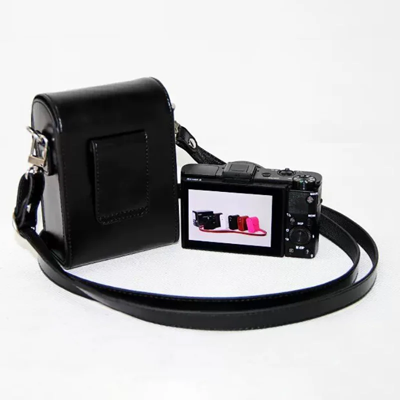 

Lightweight Digital Camera PU Leather Case Bag Portable For SONY DSC-RX100 RX100 VII VI VA V IV III II 7 6 5 4 3 2 RX100M6