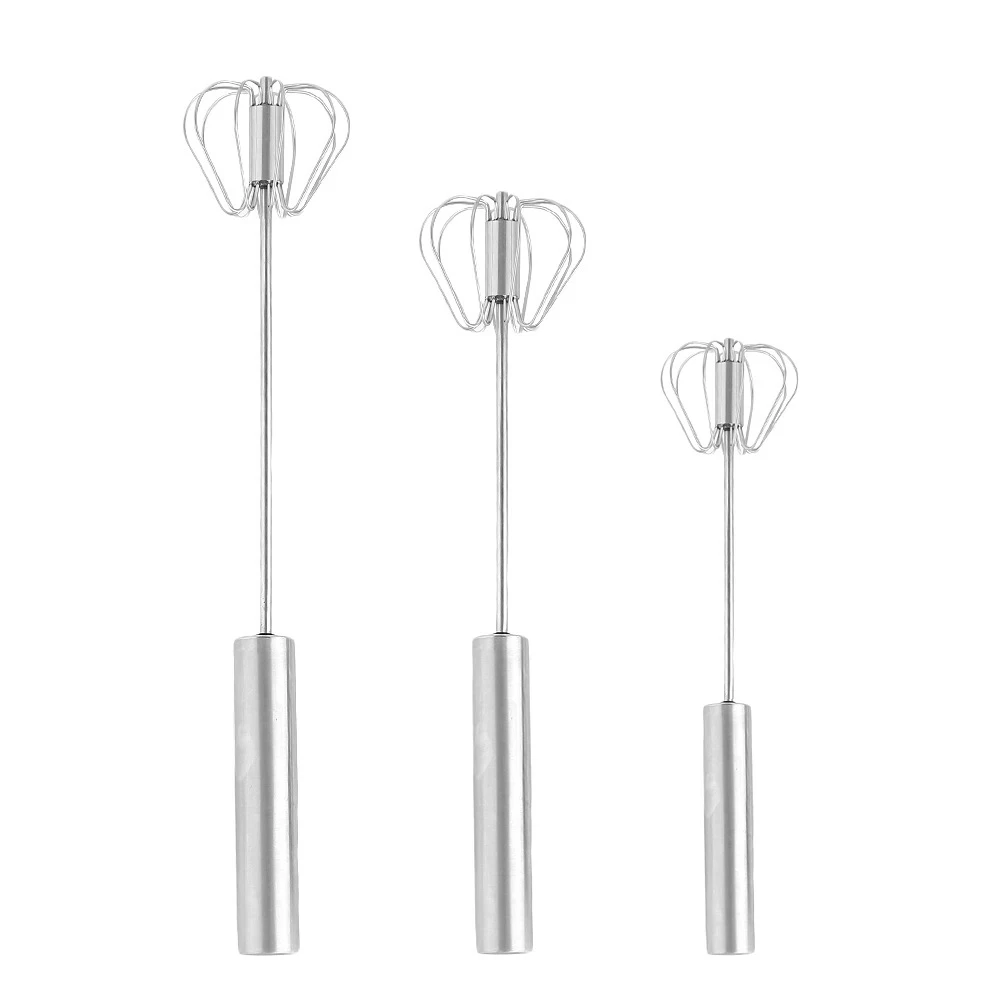 

Egg Cooker Tool Semi-Automatic Stainless Steel Egg Beater Mixer Blender Milk Frother Kitchen Utensils Egg Tools