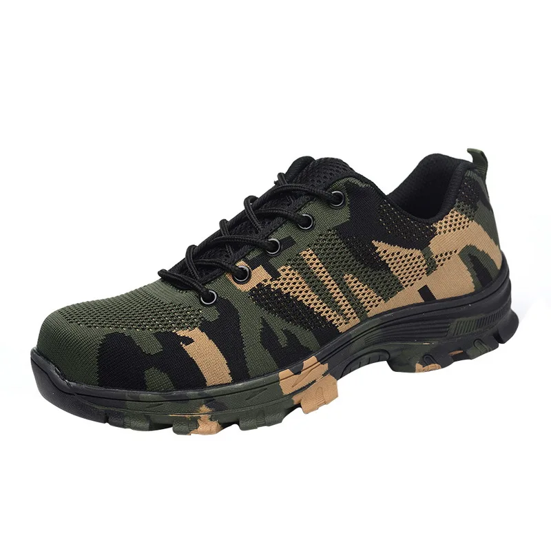 

MoneRffi Unisex Work Sneakers Indestructible Ryder Shoes Men And Women Steel Toe Air Safety Boots Puncture-Proof Breathable Shoe