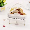 New Romantic Classic Piano Model Music Box Dancing Ballerina Hand Crank Musical Boxes Birthday Wedding Love Gift Home Decoration 4