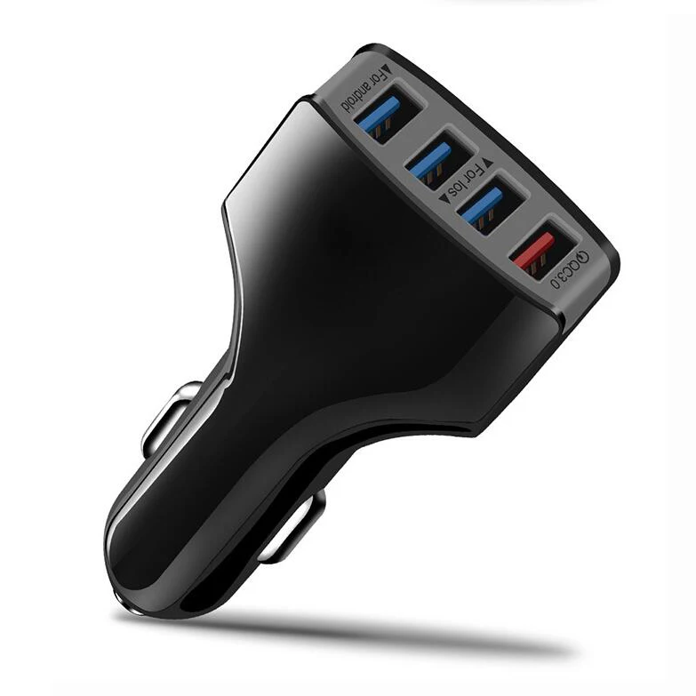 

Quick Charge QC 3.0 Car Charger 4 Ports USB For Xiaomi mi 9 Huawei P30 Pro Samsung S8 S9 S10 iPhone X Tablet Phone Fast Charge