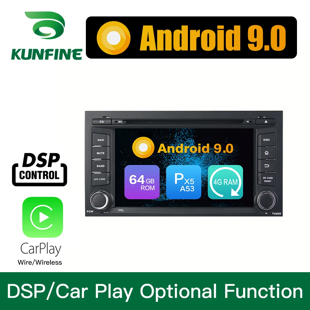 Android 9,0, Восьмиядерный, 4 Гб ОЗУ, 64 Гб ПЗУ, автомобильный DVD, gps навигатор, мультимедийный плеер, автомобильная стереосистема для Seat Leon, головное устройство, радио