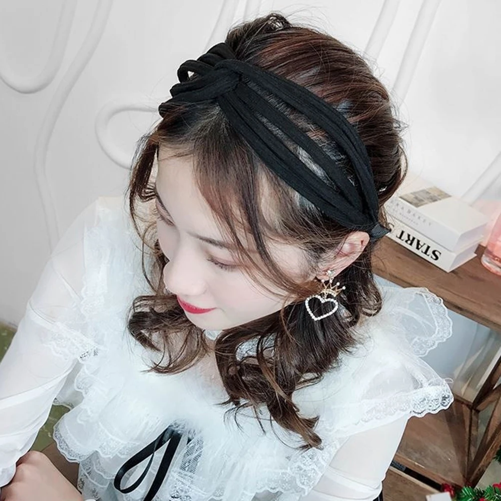 Летняя корейская мода, широкая повязка для волос, резинка для волос для женщин и девочек, повязка на голову, аксессуары для женщин, головной убор, повязка на голову