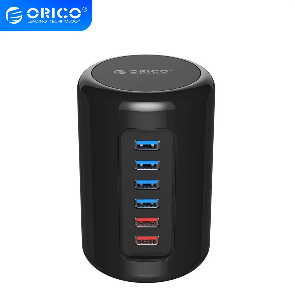 ORICO usb-хаб 4 порта USB3.0 цилиндрический концентратор сплиттер с кабелем для передачи