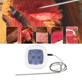 

Kitchen Food Thermometer 8 Cooking Modes 5 Tastes Timer for Grill Oven Food