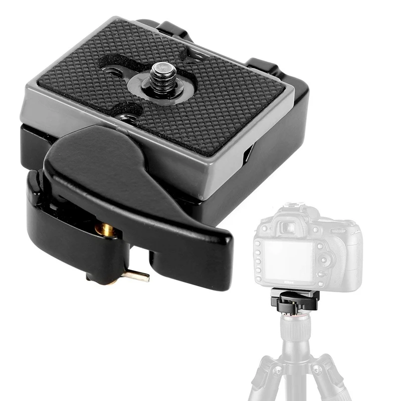 Черная БЫСТРОРАЗЪЕМНАЯ пластина для камеры 323 со специальным адаптером(200PL-14), совместимая с штативом Manfrotto 323, моноподом, DSLR camera s(N