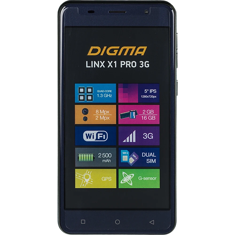 Смартфон DIGMA Linx X1 Pro 3G, темно-синий