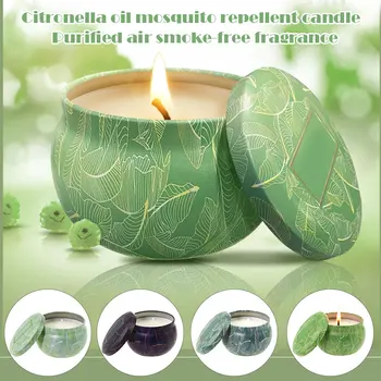 

Aromatherapy Scented Candle Citronella Oil-scented Smokeless Mosquito Repellent Candle Long-lasting YE-Hot