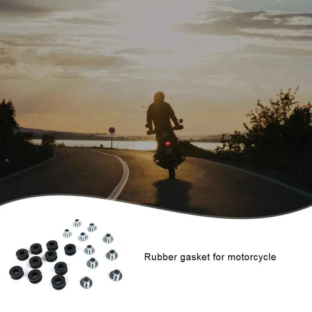 10X мотоциклетные люверсы болт резиновый комплект для Honda Для Yamaha для Suzuki Kawasak