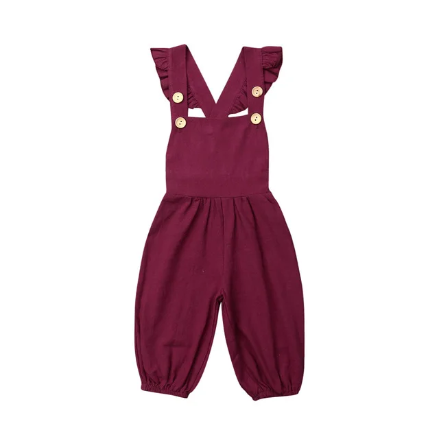 Милые комбинезоны для новорожденных девочек летняя одежда без рукавов с рукавами-крылышками для детей от 1 до 4 лет - Цвет: A